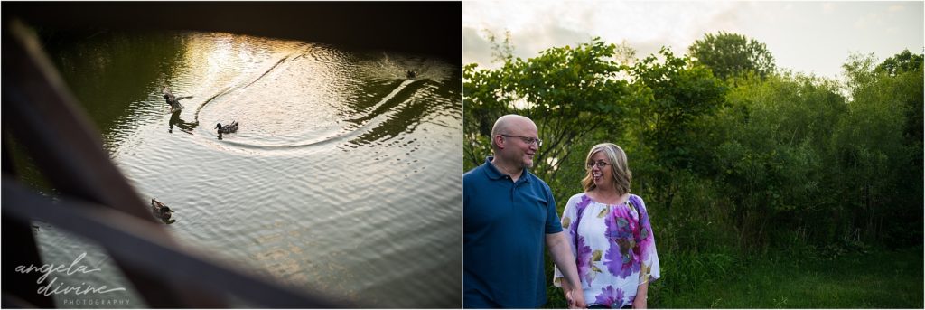 Grandview Theater Engagement Session St. Kate's Pond Ducks