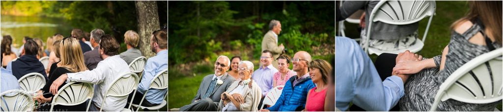 Hayward Wisconsin Backyard wedding Ceremony Reactions