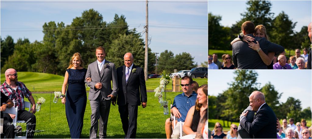 River Oaks Golf Course Wedding Ceremony Groom