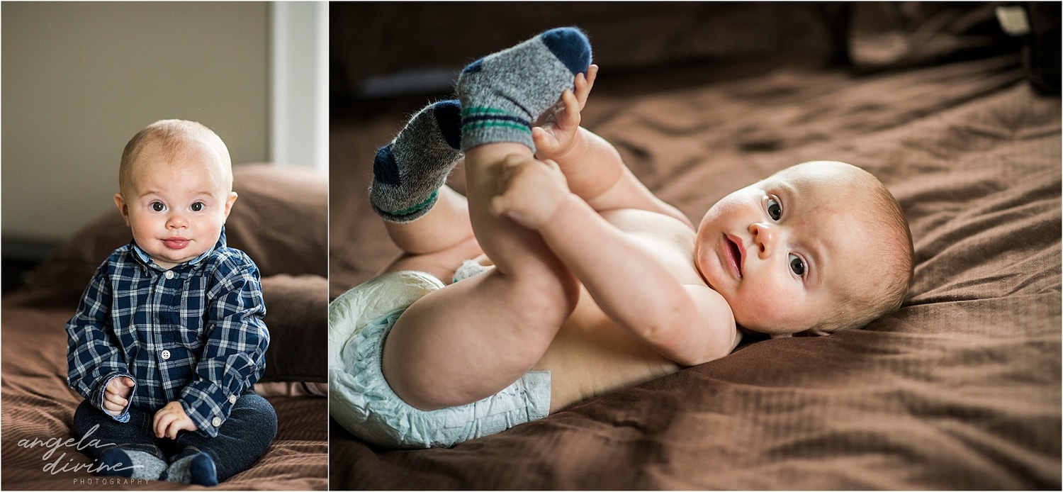 Snowy October Family Session baby feet