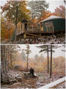 Bayfield, Wisconsin Yurt Winter