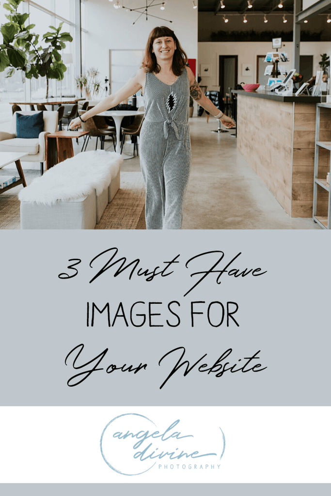 Do you have the right images on your website? Here are three great rules to follow when it comes to website images. | Angela Divine Photography | Minneapolis wedding + brand photographer | #branding #images #websitephotos | https://angeladivinephotography.com/images-for-your-website/