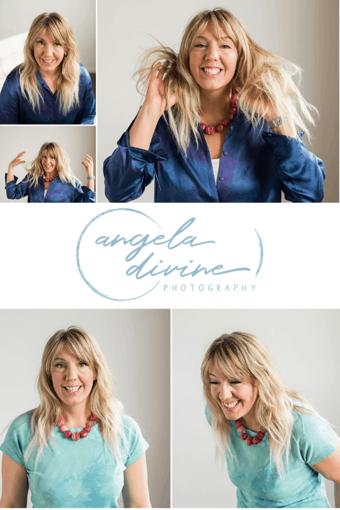 These pictures are from a head shot/mini brand photography session for Minneapolis artist Anjee Mai. Over the years, she has taught hundreds of classes that have inspired play and laughter, and she needed some updated head shots that reflected this feel of her brand. | Angela Divine Photography | Minneapolis wedding + brand photographer | #branding #brandphotography #minneapolis #headshots #artist | https://angeladivinephotography.com/minneapolis-artist-head-shots-anjee-mai-creations