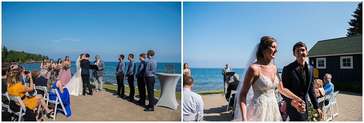 Bluefin Bay Wedding just married
