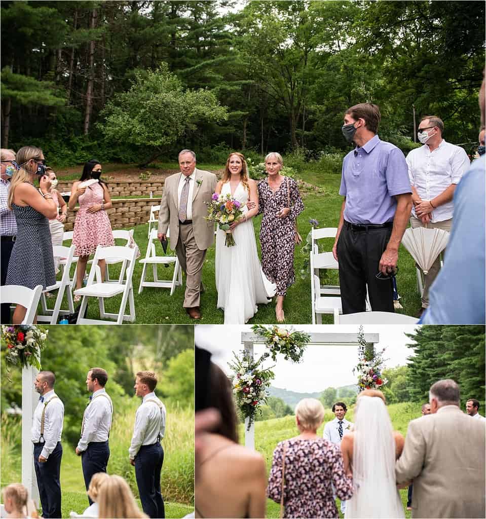 Round Barn Wedding ceremony