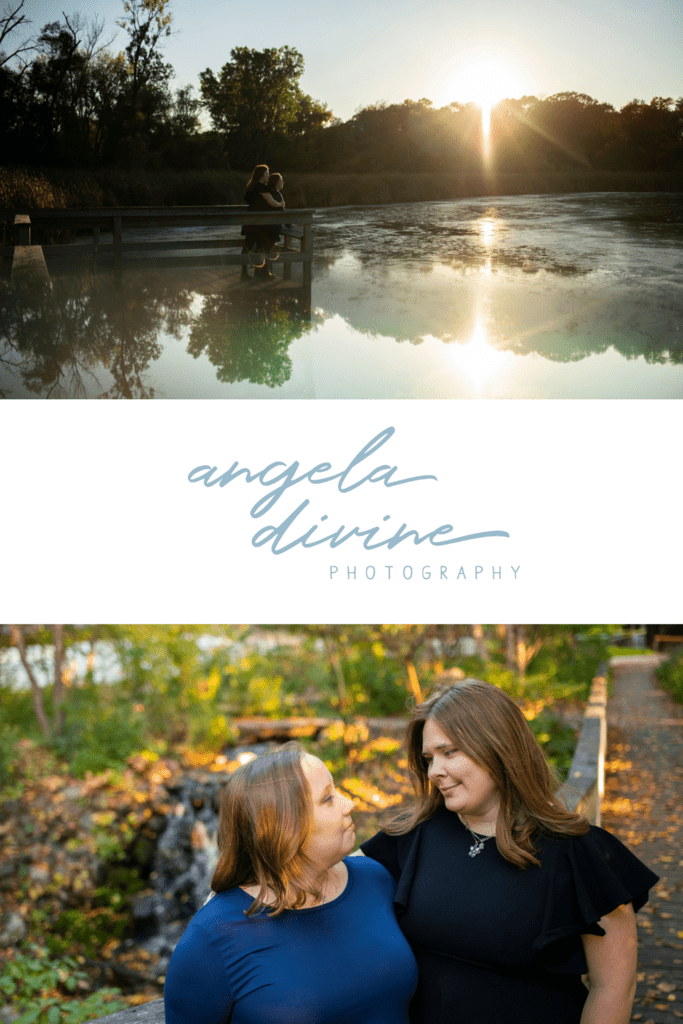 Erin and Faith bonded over their love of nature. They enjoy walks year-round at Westwood Nature Center, so it was the perfect place for their fall engagement session. Check out their engagement photos and story on my blog. | Angela Divine Photography | Minneapolis wedding + brand photographer | #engagement #engagementphotos #engagementsession #fallengagementphotos | https://angeladivinephotography.com/westwood-nature-center/