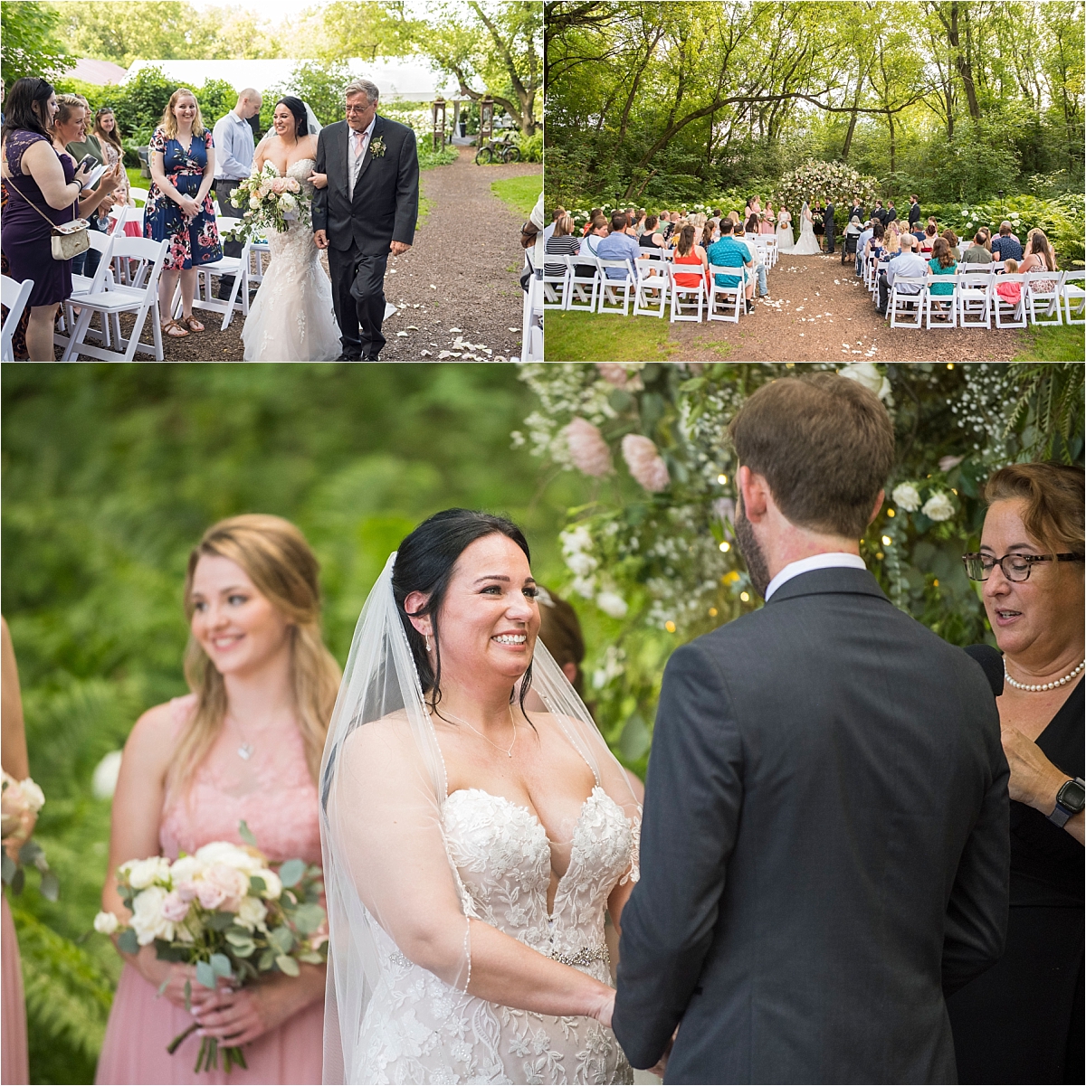 Camrose Hill Flower Farm Wedding ceremony