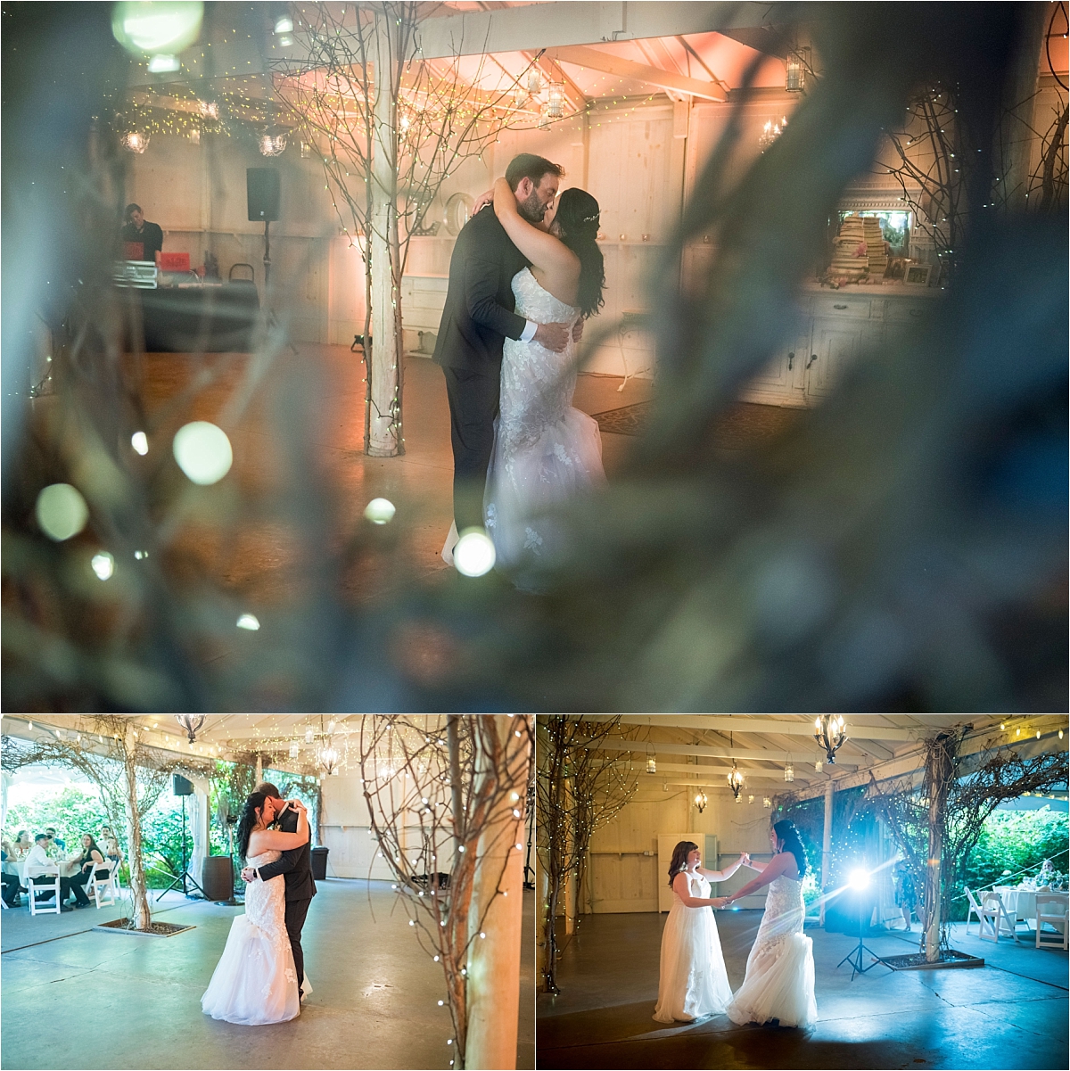 Camrose Hill Flower Farm Wedding reception dancing