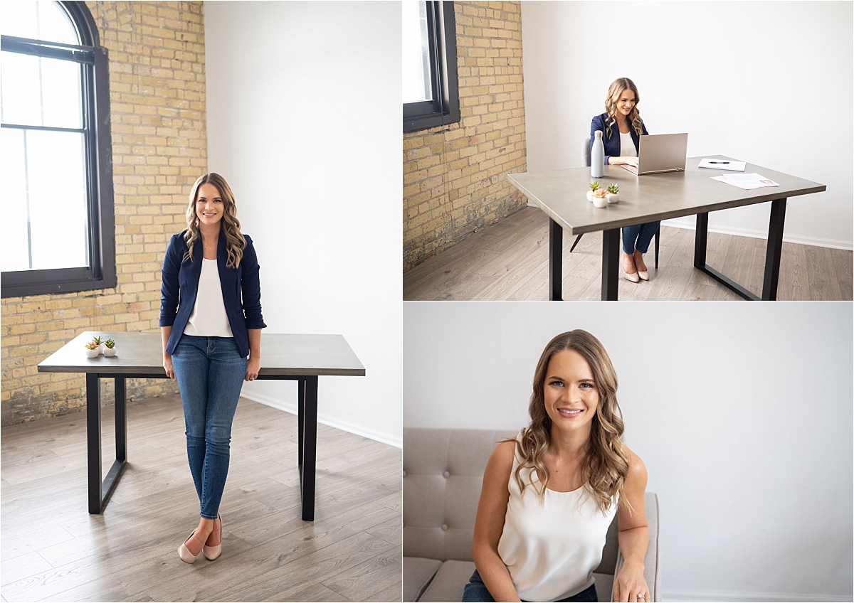 Minneapolis Brand Photography for Cancer Rehab PT working and head shots