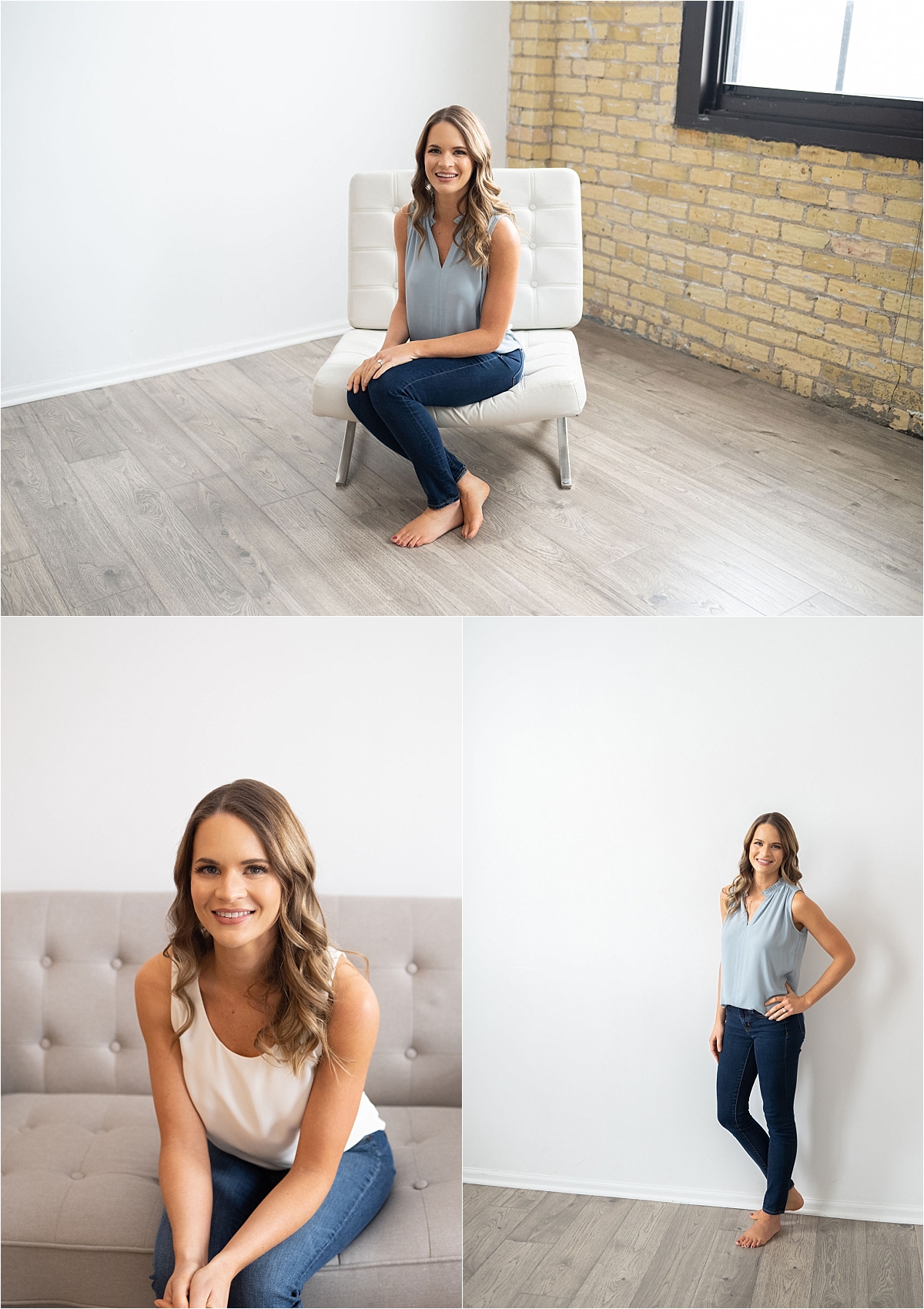 Minneapolis Brand Photography for Cancer Rehab head shots in office