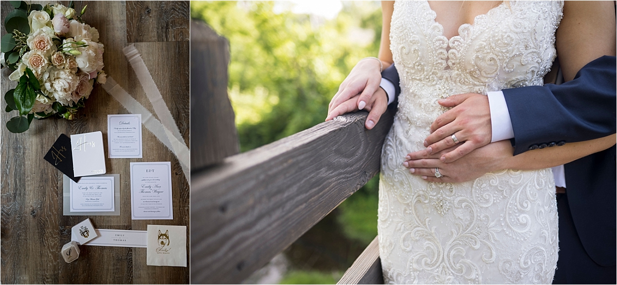 Minneapolis Event Centers Wedding rings and invitations