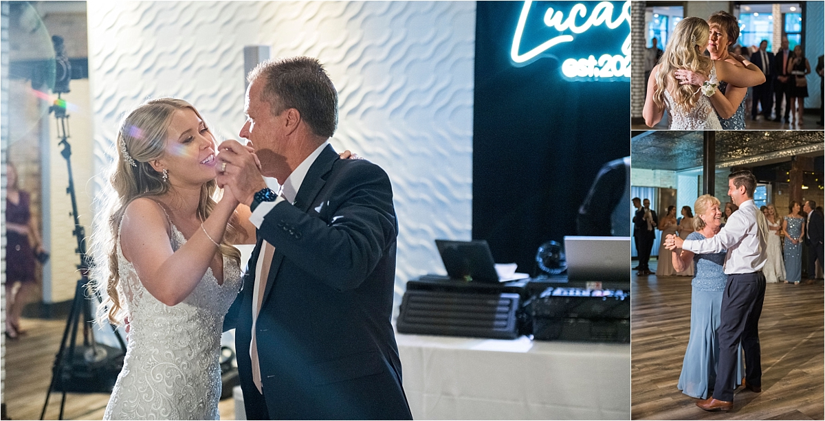 Minneapolis Event Centers Wedding bride and groom dancing with parents