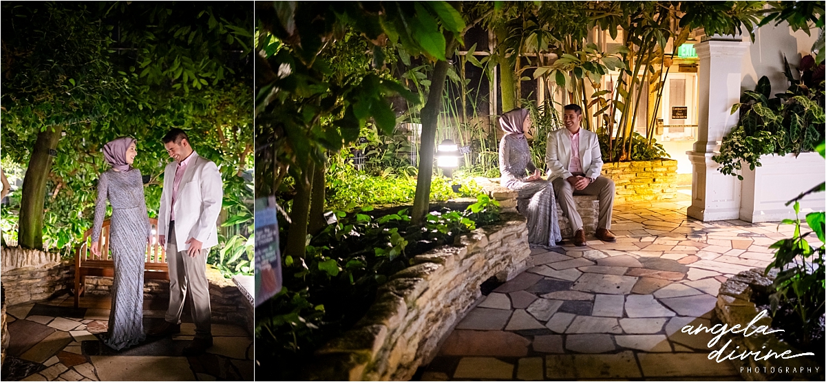 Twin Cities Proposal Photography Como Conservatory engaged couple in the Tropical Garden