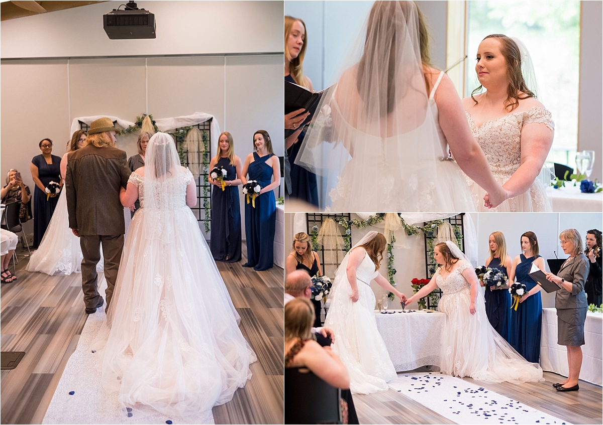 Westwood nature center LGBTQ wedding ceremony.