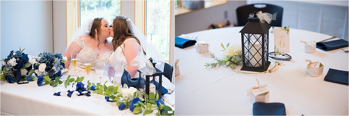 Westwood nature center LGBTQ wedding reception.